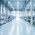 Modern industrial manufacturing facility in British Columbia with clean production floor and machinery