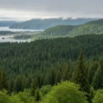 Tongass National Forest rainforest and coastal community in Southeast Alaska