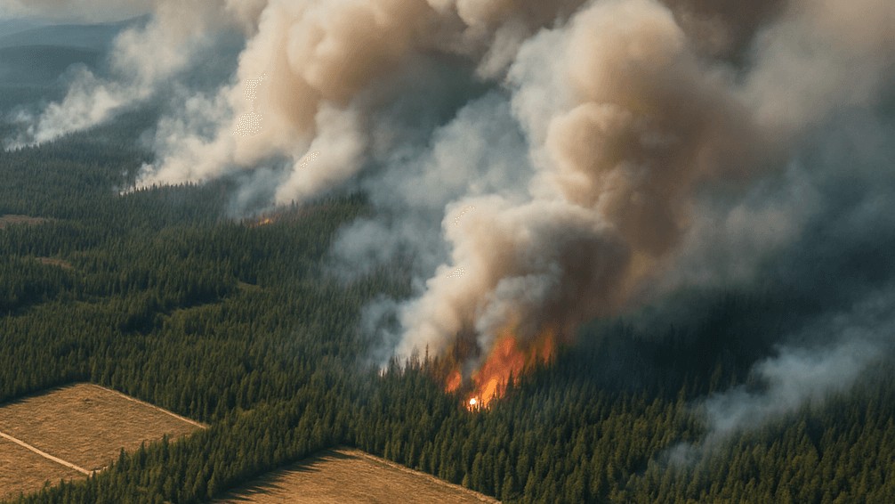 Glyphosate wildfire