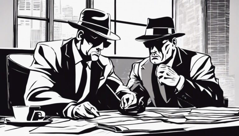 Trade wars were set up years ago and discussed like Two mobster business men dressed style characters