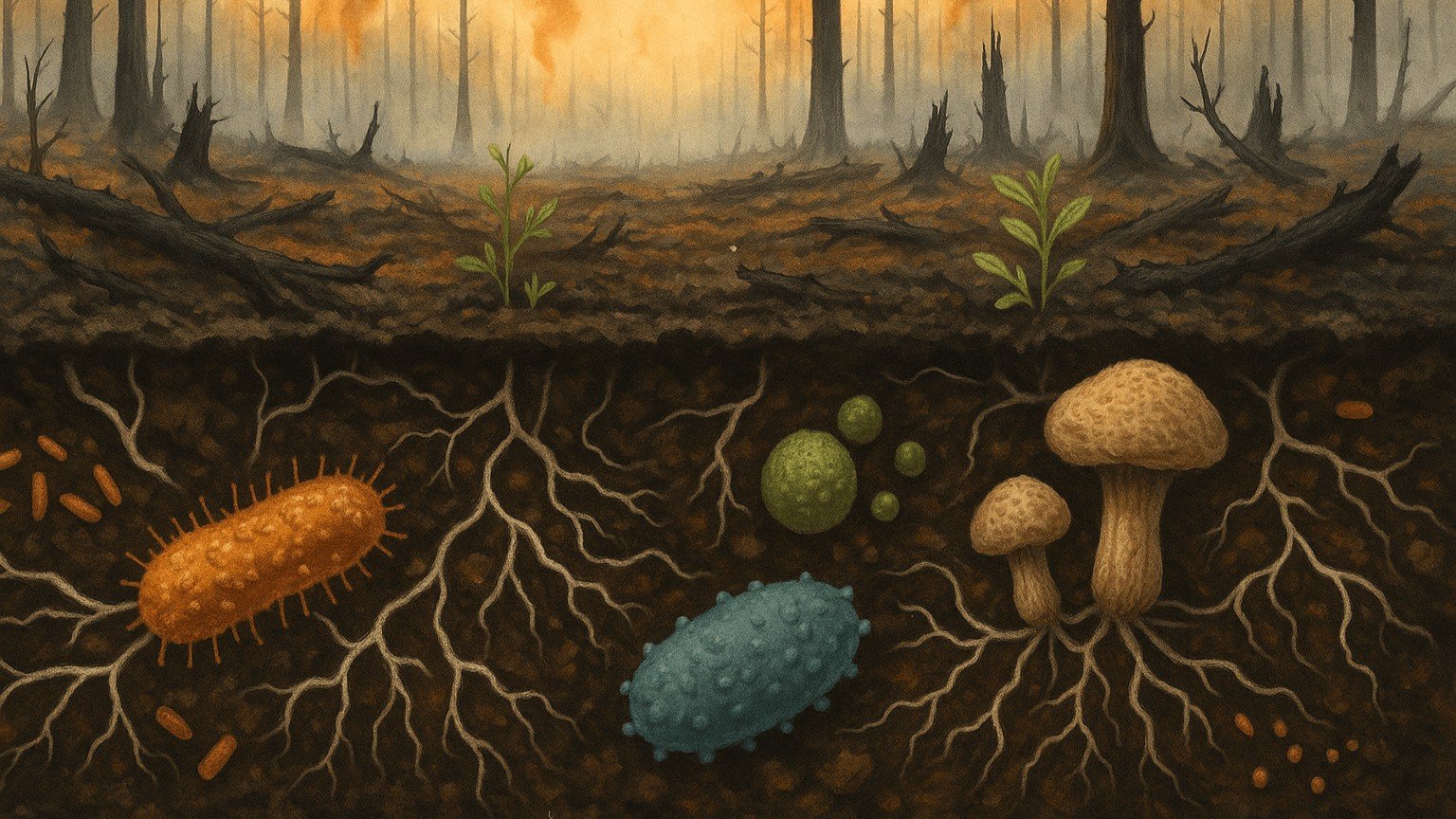 soil microbes after fire