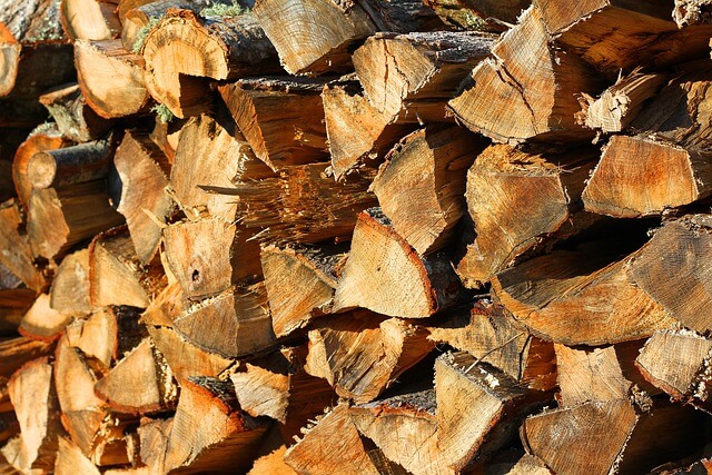 stacked firewood sticks